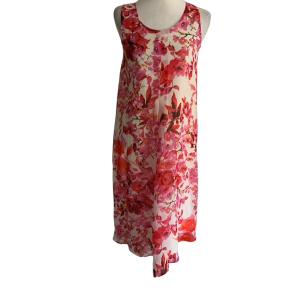 Seraphine Pink Floral Sleeveless Size 2 Women’s Maternity Dress Feminine  Flowy - Picture 1 of 8